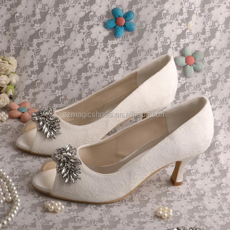 Custom Made High Quality Women Shoes with Diamond