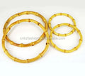 Round Bamboo Bag Handle Replacement Women's Handbags Accessory for Handcrafted Handbag DIY Bag Part Accessories