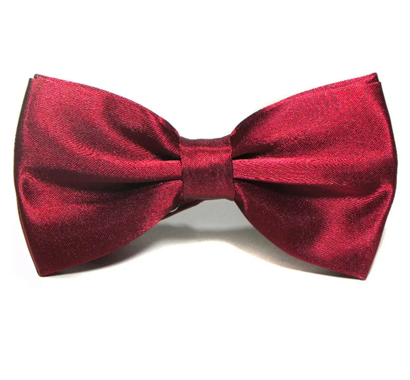 Wholesale Custom Solid Color Polyester Formal Mens Cravat Bow Tie Collar