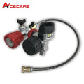 Acecare Filling Station With 0.5m Hose and Black High Pressure Valve With Big Gauge
