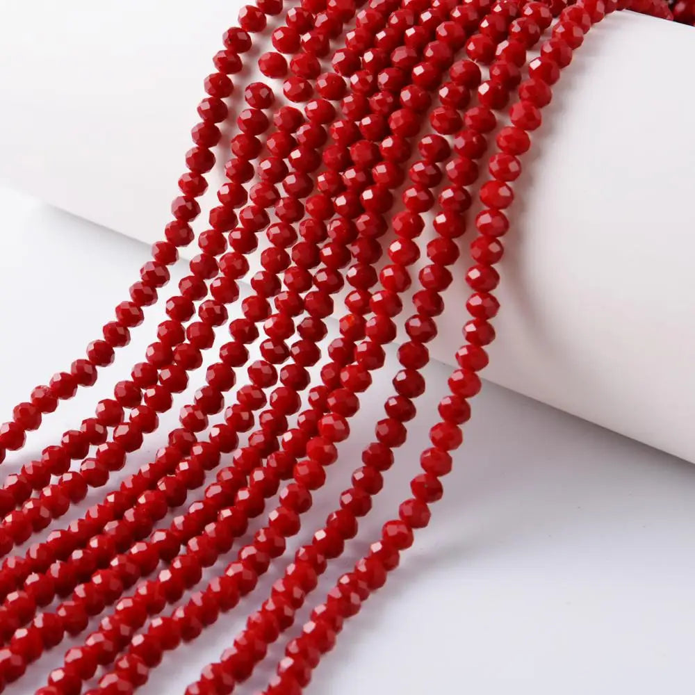 Glass Murano Rondelle Beads