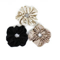 100% Real Silk Hair Scrunchies 100% Silk Turban Hair Scruchy for Girls