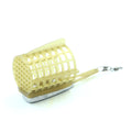 Plastic Fishing Cage Groundbait Feeder with Terminal Swivel Snap