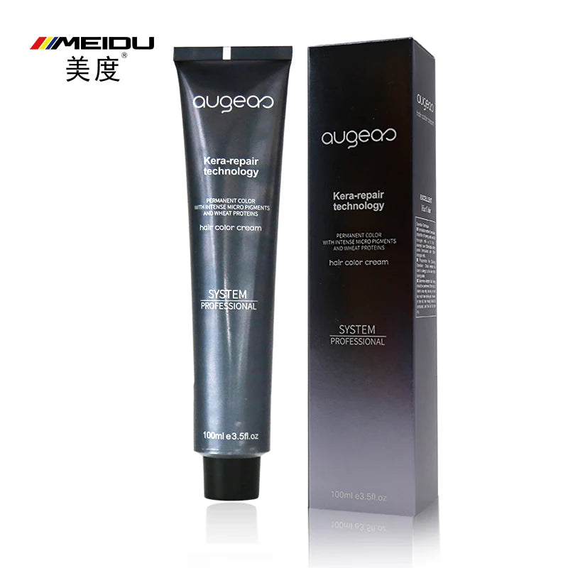 Augeas Brand Hair Color Cream Manufacturer OEM Brand Professional Permanent Hair Color Cream
