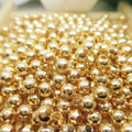 Jewelry Accessories 2mm 3mm 4mm 5mm 6mm 8mm 24K Triple Gold Plated Round Spacer Beads Gold Filled Beads