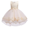 Purple Floral Sleeveless Summer Dress for Girls Knee-Length Big Bow and Flower for Wedding or Dinner for 10 Year Old Kids