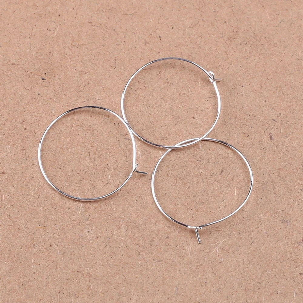 DIY Findings Raw Materials Brass Geometric Big Circle Jewellery Hoop Earrings Findings