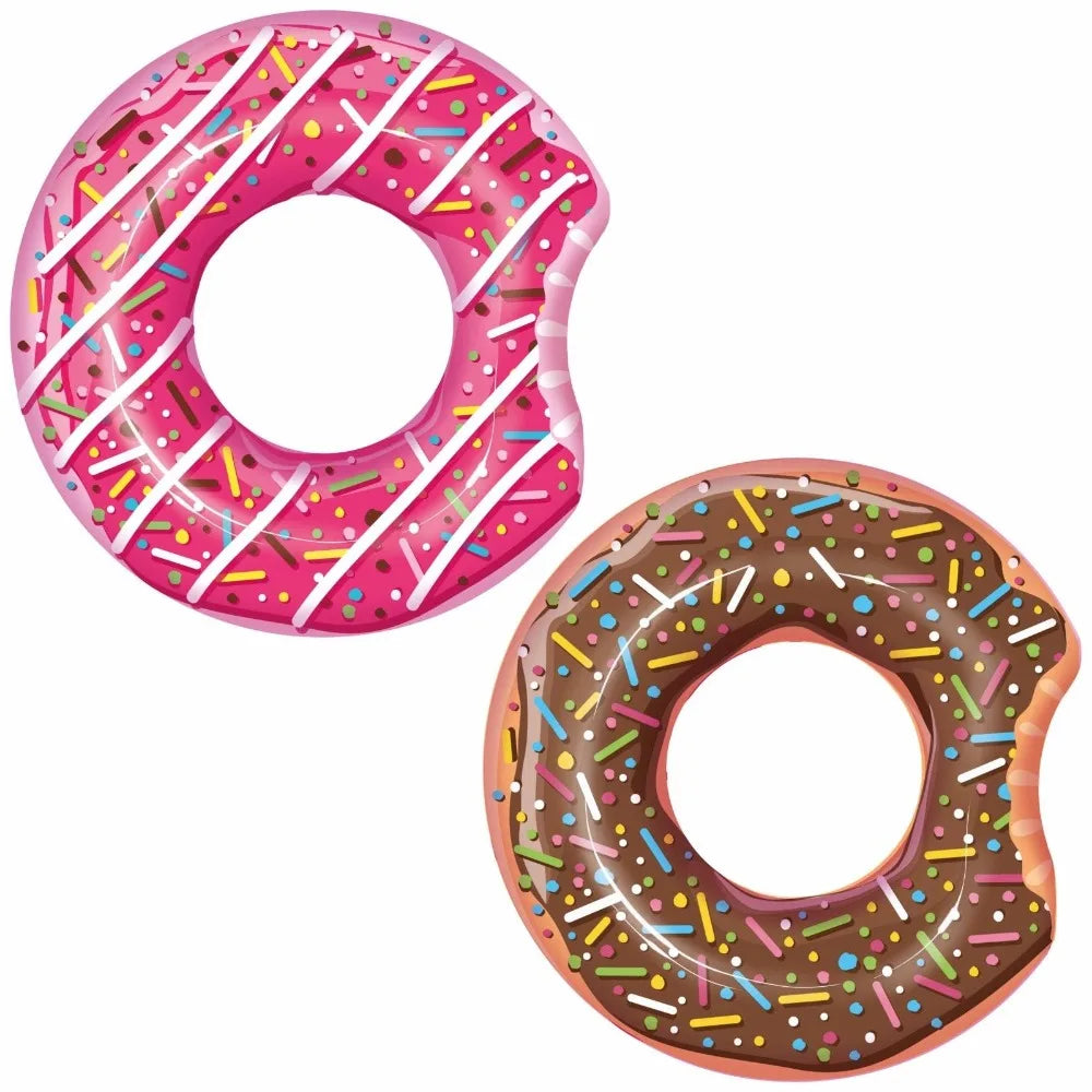 Bestway 36118 PVC Inflatable Donut Swim Ring Swim Tube Float for Adult