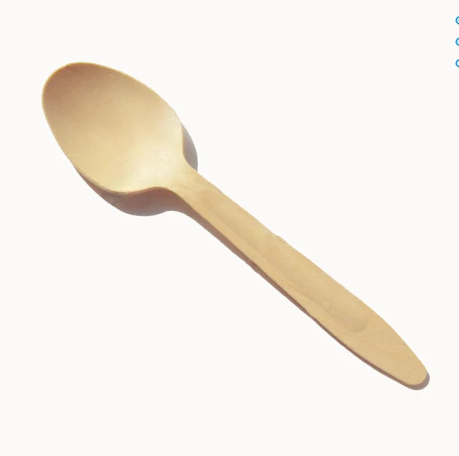 Wholesale Disposable Birch Wood Yogurt Spoon for Dessert for Parties