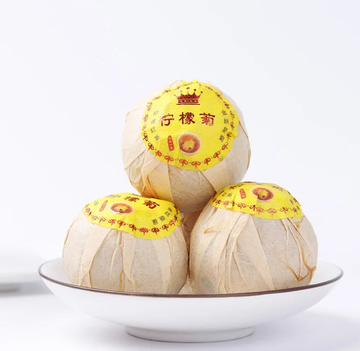 Private Label Organic Raw Lemon Chrysanthemum Pu-ER Tea Health Tea Summer Vitamin Drink Sachet