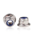 DIN 6926 Passivated/Galvanized Stainless/Carbon Steel Hex Flange Nylon Insert Lock Nut for Healthcare & Mining Applications
