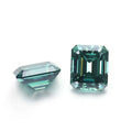 Starsgem Green Moissanite Wholesale 1.5ct Emerald Cut Moissanite for Gold Jewelry