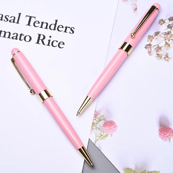 NEW Elegent Lady Women Pen With Customized Logo NEWtal Cute Gift pink Souvenir Pens to Wife