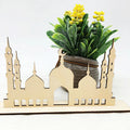 Laser Cut Wooden Mosque Model for Islamic Prayer Decor