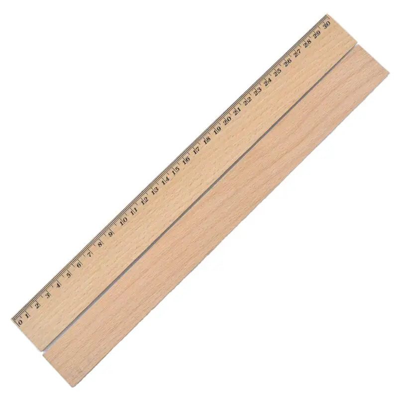OEM Rectangle Sewing Beech Wood 30cm Woodworking Ruler Wooden Tailor Tools Arts & Crafts Natural Color