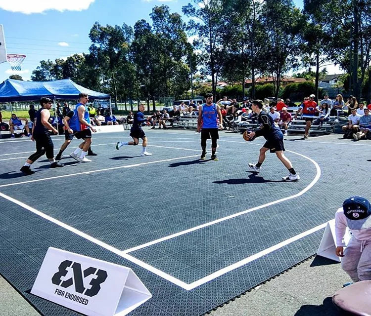 20x25 Feet Stable Adjustable Plastic Floor Tile Plastic Outdoor Basketball Court Floor Various Colors Fx02
