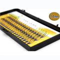 Wholesale 10D Individual Synthetic Silk Eyelash Extensions Handmade Faux Mink Cluster Lashes with Natural Style Private Label