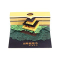 Paper Art Building Block 3D Sticky Notes  Japanese Custom Memo  Pad Convenience Sticker 1Pc 150Sheets(house )