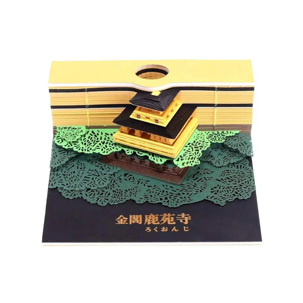 Paper Art Building Block 3D Sticky Notes  Japanese Custom Memo  Pad Convenience Sticker 1Pc 150Sheets(house )