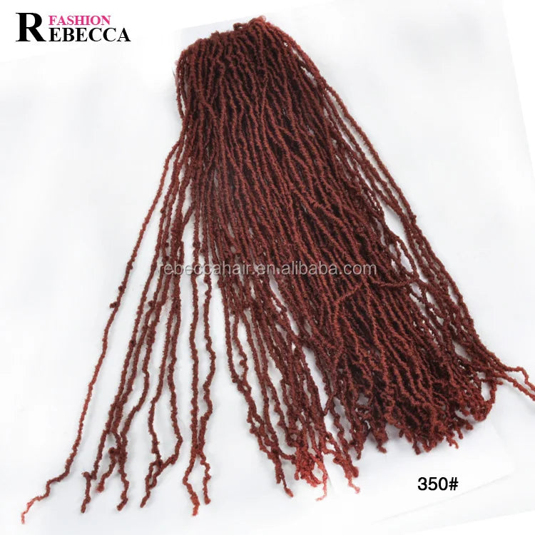 Rebecca Hot Sale Ombre Braiding Hair Faux Locs 100% Premium Synthetic Braiding Hair Free Sample Hair Bundles