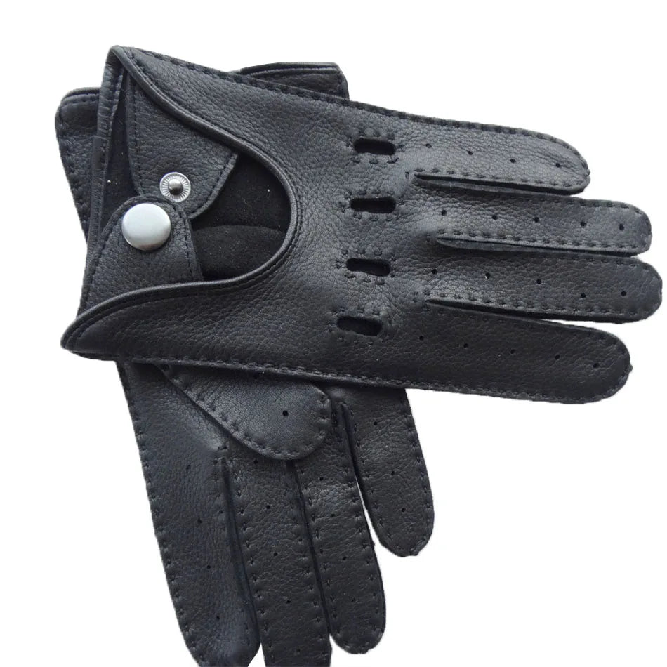 Sample Support Big Big Discount Deerskin Driving Leather Cycling Gloves