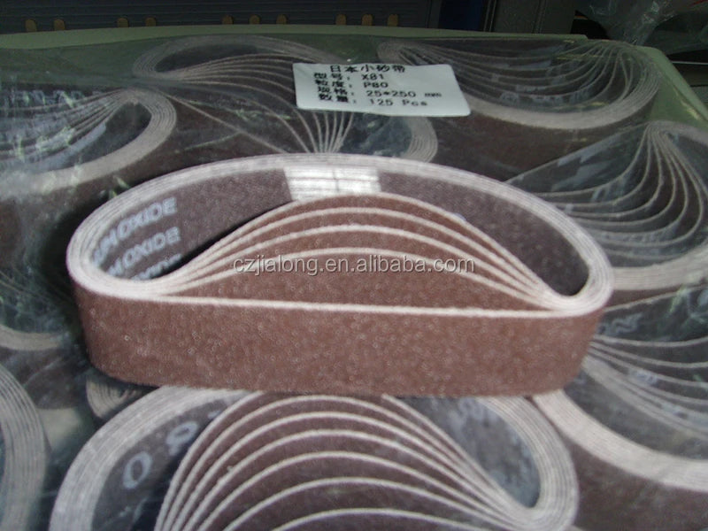 Aluminum Oxide Durable Rectangle Abrasive Grinding Belt OEM/ OBM Polishing Sanding Tape 610x100mm 3-Year Warranty