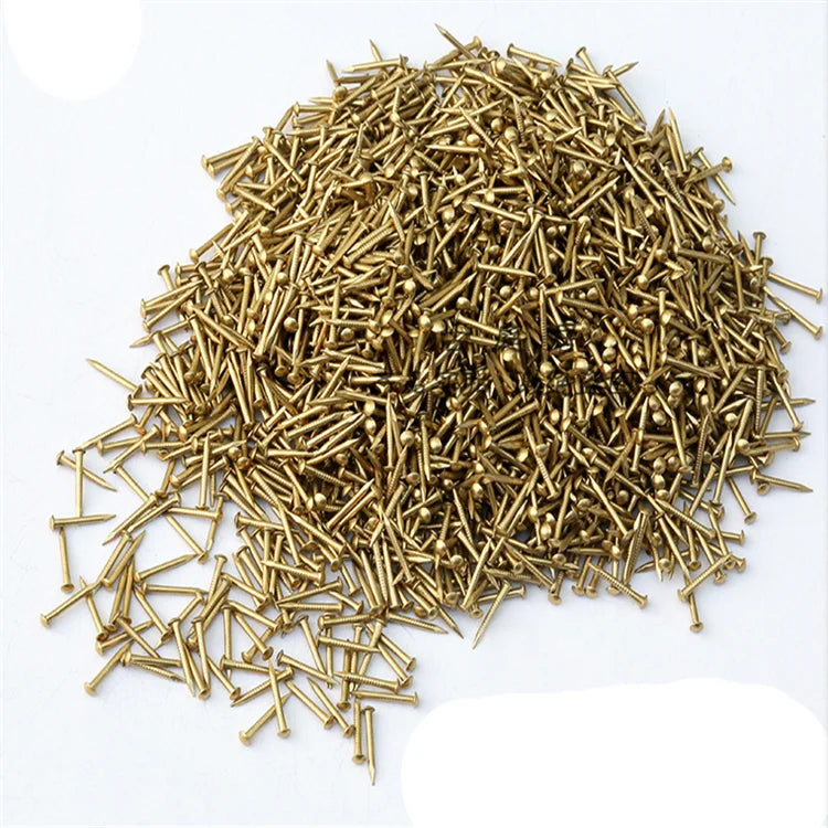 6mm 8mm 10mm Round Head Nail Furniture Fitting Decorative Screw Fasteners Hardware Gold Silver Bronze Mini Model Nail