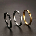 Personalized Gold Wedding Jewelry 2mm Tungsten Carbide Fashion Rings for Women