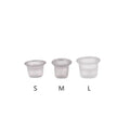 Wholesale Disposable PMU Ink Cups - Clear Plastic Pigment Cups for Permanent Makeup - 50pcs/Pack Leak-Proof