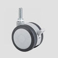 3 Inch M10 Threaded Stem TPR Locking Living Room Office Chair Kitchen Garden Furniture Castors Wheels