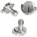 Stainless Steel 1/4-20 3/8-16 DIN Metric Fixing Mount Tripod Release Plate Camera Screw with D Ring