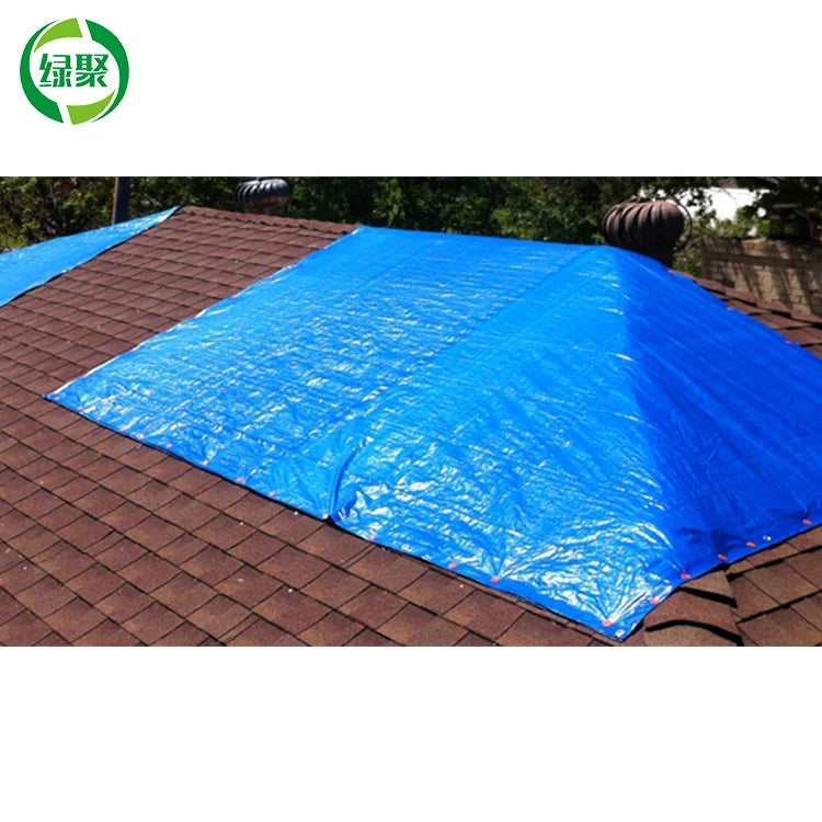 20x20ft 6x6m Awning Pe Tarpaulin Heavy Duty Hurricane Roofing Cover Tarps