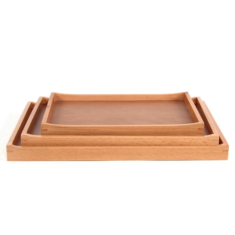 Wholesale Hotel Classical  Handmade 30cm  Beech Wood  Serving Tray