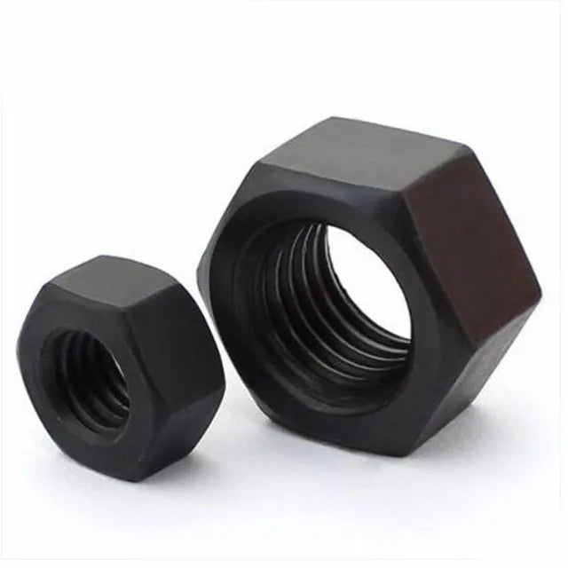 M2 M3 M4 M5 M6 Steel Hex Nut with RoHS Galvanized and Passivated in Black Blue Zinc Coating