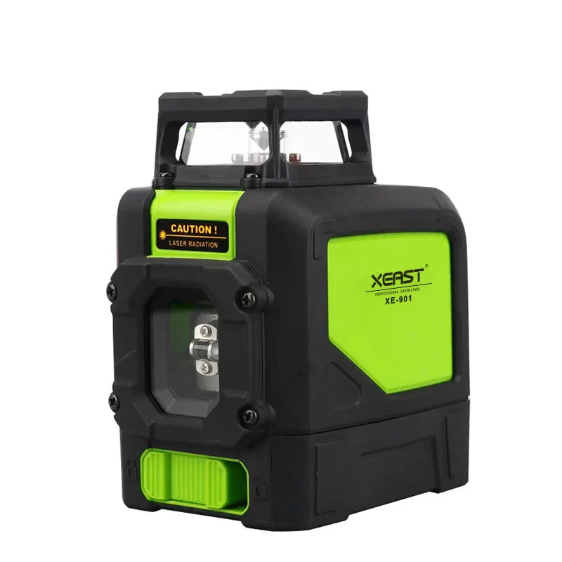 XEAST XE-902G 4-in-1 Multipurpose 360 Degree 3D 8-Line Green Laser Level Ruler 510nm Wavelength for Industrial & DIY Use