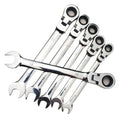 Set of 12pcs Movable Head Fixed Head Dual-purpose Ratchet Spanner Opening Torx Hand Wrench Quick Machine Auto Repair Spanners