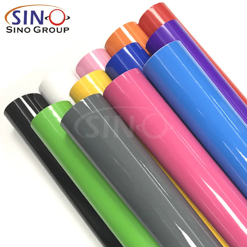 24" 48" Super Matte Gloss Chrome Metallic Fluorescent Color PVC Materials Plotter Self Adhesive Sheets Cut Cutting Vinyl Film