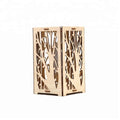 Art Minds Laser Cut Wood Wall Lamp Modern Holder for Outdoor Wall Decoration
