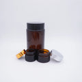 Amber Glass Cosmetic Round 250ml Jar with Cap
