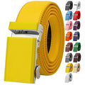 Factory Custom Various Colors Men Ratchet Automatic Sliding Buckle Genuine Leather Belt