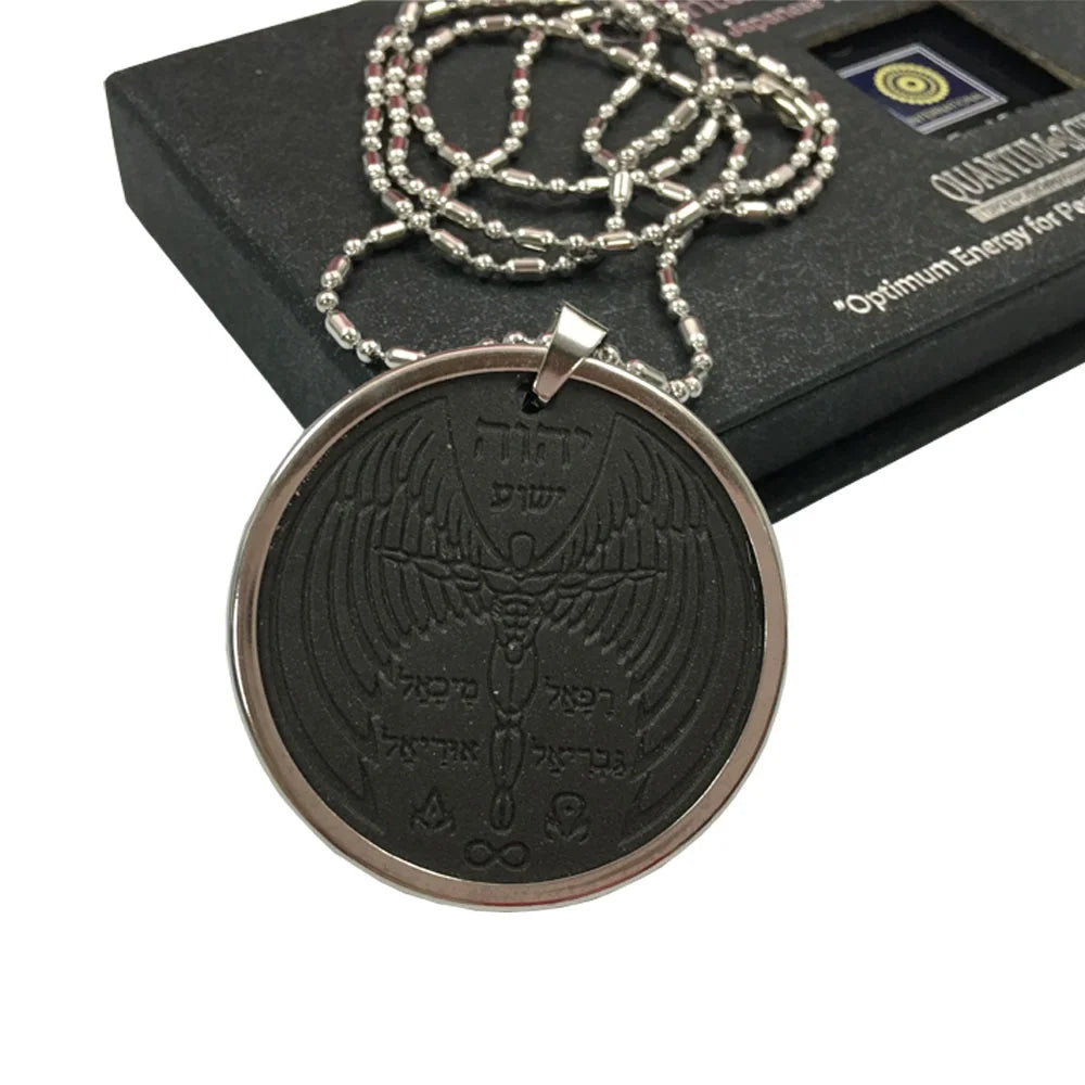 Quantum Energy Lava Stone Pendant for Children 6000cc High Negative Ions Classic Style with Ring for Children