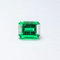 Synthetic Colombian Emerald Gemstone with Inclusion Like Tidy Hair for Emerald Cut Ring