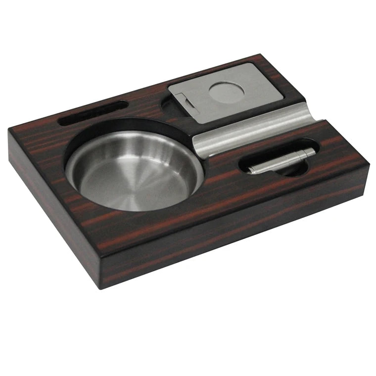 WHOLESALE FACTORY WOODEN CIGAR Gift Set Cigar Puncher Ashtray Cigar Kit Cigar Accessories Gift Sets WOODEN CIGAR ASHTRAY