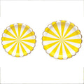 Classical Hot Sell Disposable  250gsm 7 Inch Multi-color Gold Border Paper Plates
