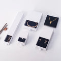 Wholesale Custom logo Printed Paper Jewelry Box Factory Supply  Cheap Drawer Slide Out Jewelry Packaging Box