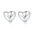 LUOTEEMI Lovely Heart Shape Earrings Gold Plated Korea Cute Earring Gift for Girl Wholesale Jewelry