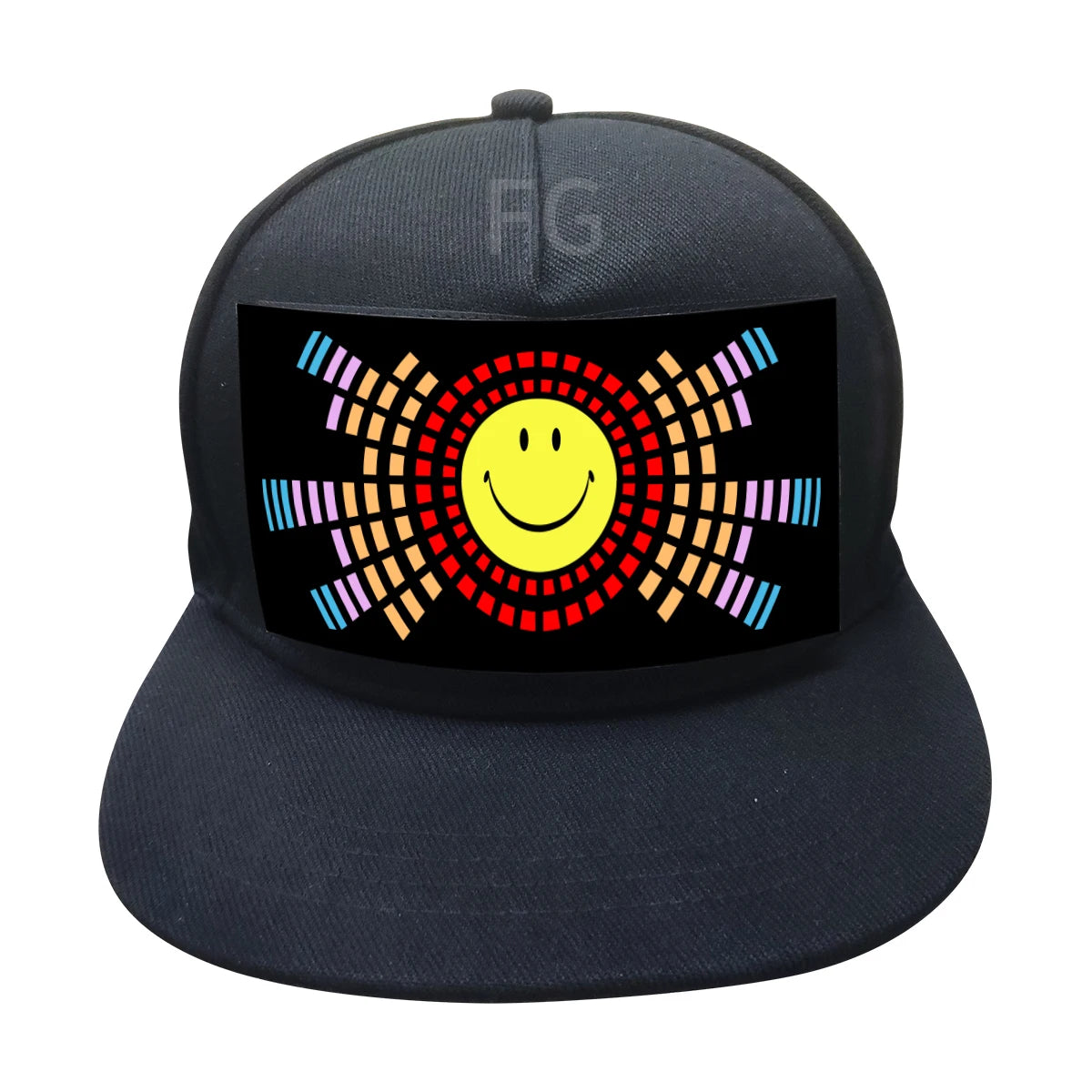 EL Light up Customization Party Luminous Hat Flashing Sound Activated Led Cap Light
