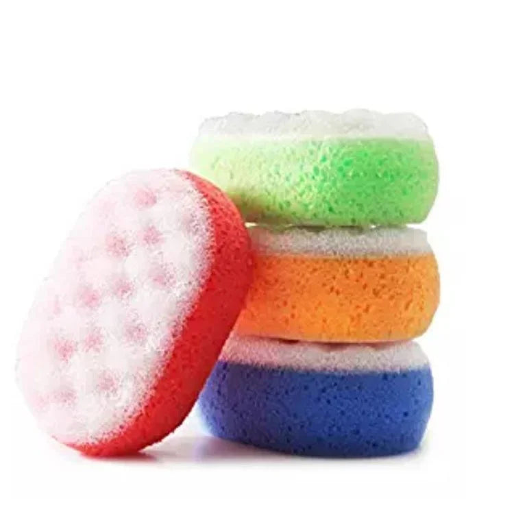 Bath & Shower Sponge for Face & Body Exfoliating Sponge  Dual Action Design Body Bath Sponge