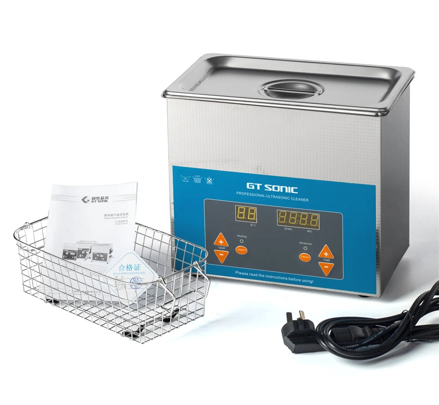 GT SONIC VGT-1730QTD Ultrasonic Cleaning Machine Denture Glasses Cleaner Ultrasonic Jewelry Cleaner