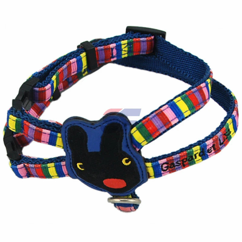 Printing Reflective Running Custom Smart Dual Big Polyester Nylon Rope Bungee Double Led Soft Silk Screen Printed Pinch Collar